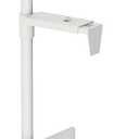 Under Desk and Wall Computer Mount, CPU Tower Holder Under Desk Mount Height & Width Adjustable, Computer Case Stand Holder Holds 46 lbs, 360 Swivel PC Mount, Under Desk CPU Holder Mount, White