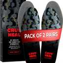 2 Packs of Work Comfort Orthotic Insoles - Anti Fatigue Shoe Insert Men Women - Low Arch Support - Shock Absorption - Foot Pain Relief - Work Boot Insoles (L, Black) (L(Men 9.5-10.5||Women 10.5-11.5))