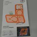 ESR for iPhone 17 Pro Max Case with Stash Stand, Compatible with MagSafe, Military-Grade Drop Protection Magnetic Phone Case, Scratch-Resistant Back Cover,Frosted Orange