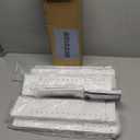 REBECAT 5 Pack Drawer Dividers for Clothes Adjustable Drawer Dividers 4" High Expandable from 15"-21" for Dresser Baby Clothes Bathroom,Bedroom Kitchen and Office Storage，White