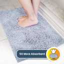 Muddy Mat® | Super Absorbent Door Mat Indoor, Microfiber Quick Dry Chenille Entryway Rug, Non-Slip Front Door Mat, Indoor Mats for Entryway, Machine Washable Pet Rug, Baby Blue 19"X30"