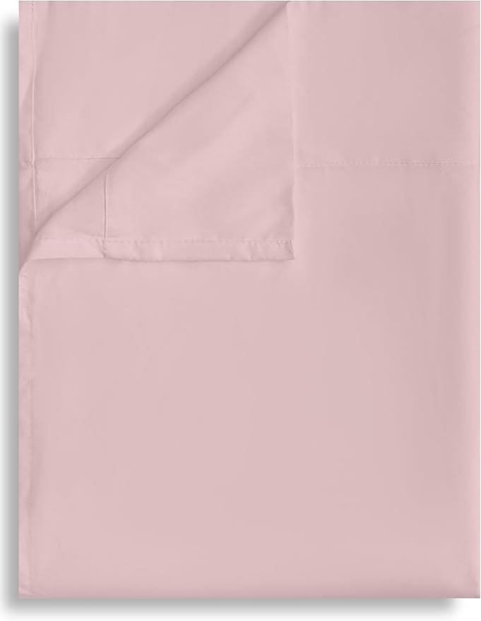 Bulk King Flat Sheets Only, 6 Pack Quick Sort Top Bed Sheet, ColorCoded Label Threads, WrinkleFree Shrinkage Durable Microfiber Hotel Motel Airb&bs Essentials for Hosts (105"x102",Pink)
