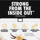 Oikos Protein Shake, Vanilla, 30g High Protein Drinks, Shelf Stable, Ready to Drink, 5g Prebiotic Fiber, 12 fl oz Bottle, 12 Count (EXP 03/07/27)