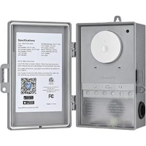 DEWENWILS WiFi Pool Pump Timer, Heavy Duty 40A 120-277 VAC 2HP Wireless Controller Timer for Pool, Water Heater, Works with Alexa, Google Assistant, Smart Life, ETL Listed