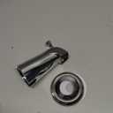 Universal Bathtub Tub Spout with Diverter, Fits 1/2" Slip-Fit Copper Pipe Connection, Pull Down Bathtub Faucet Spout Replacement, Includes Metal Cover Ring (Chrome)