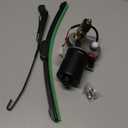 KEMIMOTO UTV Electric Windshield Wiper Motor Kit for Most UTV Compatible with Can Am Defender Pro Compatible with Mule Teryx 16" 12V Wiper Blade