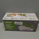 Mueller Vegetable Chopper 9 Blade, Mandoline Slicer, Food Veggie Chopper, Cheese Grater, Onion Vegetable Cutter with Container, Dicer, Kitchen Gadgets & Essentials, White Sand/Green