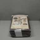 KEQIAOSUOCAI Brown Faux Linen Blackout Curtains 45 Inch Long 2 Panels Back Tab Rod Pocket Hook Belt Window Curtain Drapes for Bedroom 34W x 45L