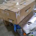 Shintenchi Small Sectional Couch Sofas, 3 Seat L Shape Sofa with Ottoman, Fabric Upholstered Convertible Sofa Couches, Small Couch for Apartments, Living Room and Office (White)