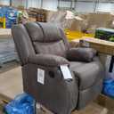 Signature Design by Ashley Manual Rocker Recliner Chair, Gray