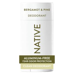 Native Deodorant Contains Naturally Derived Ingredients, 72 Hour Odor Control, Deodorant for Women and Men, Aluminum Free, Bergamot & Pine 2.65oz