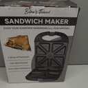Bakers Friend Breakfast Sandwich Maker, 4 Slices of Panini Grill Press Sandwich Maker, Electric Sandwich Maker with Indicator Light, Grill Cheese & Egg Muffin Sandwich Maker, Graphite
