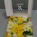 FANKO Artificial Flowers Yellow Rose, Mixed Fake Silk Flowers Combo Cream White Rose Yellow Dahlia Spring Assorted Blooms for DIY Wedding Bridal Bouquets/Centerpieces/Home Decor