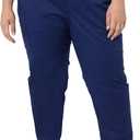 Amazon Essentials Women's Quick-Dry Stretch Scrub Pants (Available in Plus Size) (Blue, S)