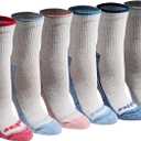 Dickies Women's Dri-Tech Advanced Moisture Wicking Mid-Crew Socks, (6, 12 Pairs), Oatmeal Assorted (6 Pairs), Medium