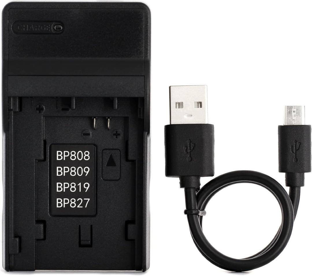 Norifon BP-808 USB Charger for Canon FS100, FS200, FS300, LEGRIA HF G10, LEGRIA HF G25 Camera and More