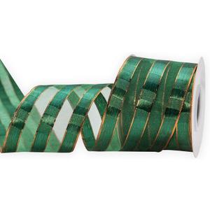 Christmas Green Wired Edge Satin Ribbon,2-1/2 Inch 10 Meters Spool,Use for DIY Gift Wrapping Wreath Floral Arrangement Bow Decoration