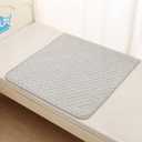 BlueSnail Washable Underpads,Waterproof,Soft, Portable and Reusable Incontinence Pads for Toddler,Adults,Elderly and Pets (34"x36" Pack of 2)(Dark Gray)