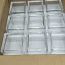 CONNOO 9 Pack Square Glass Vase 4" x 4" x 4", Clear Bulk Flower Vases for Centerpieces, Square Glass Cube Vase Floating Candle Holders for Wedding Party Home Decor