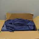 Patio Chair Cushions, 19" x 19" x 3" Outdoor Chair Cushions Set of 4, Waterproof Outdoor Cushions for Patio Furniture, Outdoors Seat Cushions Set of 4 with Handle and Ties, Navy Blue