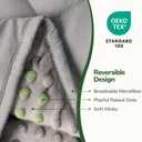 Sivio Weighted Blankets for Adults, Soft Minky Heavy Blanket for Calm Sleeping, Brethable Cooling Weighted Throw Blanket for Men and Women, Grey, 60 x 80in, 15lbs