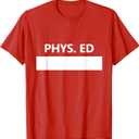 Gym PE Class Uniform School Physical Education Middle T-Shirt, Size M