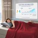 Soft Cooling Comforter, Full/Queen Cooling Blankets for Hot Sleepers, Double-Sided All-Season Cold Breathable Lightweight Blanket for Night Sweats, True Red, 90''x90''