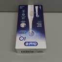 Oral-B iO Series 2 Rechargeable Electric Powered Toothbrush Starter Kit, Pure White with 2 Brush Heads - Automatic Pressure Sensor to Protect Gums - 3 Modes - 2 Min Timer