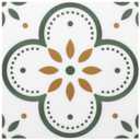 Peel & Stick Floor Tiles Self Adhesive Vinyl Flooring for Kitchen Bathroom Laundry Room Pet House Fireplace 20 Sheets 8"x8" Removable Floor Stickers Home Decor DIY (Green)