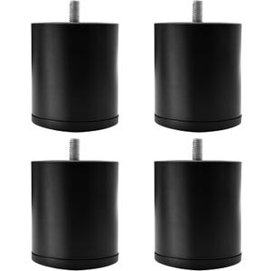 3 Inches Metal Bed Legs Replacement for Electric Adjustable Bed Base Frame, 4 Kinds Screw Thread Contained, Thick Heavy Duty Bed Frame Support Legs