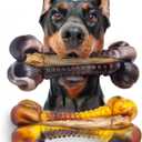 Dog Chew Toys for Aggressive Chewers, 2Pack Indestructible Dogs Bone Toy for Large Small Medium Breeds, Durable Tough Nylon Dog Toys To Keep Them Busy, Puppy Teething Dogs Toy Bone, Beef&Bacon Flavor