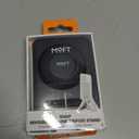 MOFT Phone Tripod Stand Selfie Stick for iPhone, Multi-Angles iPhone Stand, Lightweight & Portable Phone Holder, Strong Magnets, MOVAS Vegan Leather, Travel Essentials, Jet Black (Without Card Slot)