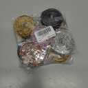 2 x FULZTEY 5 Rolls Rhinestone Ribbon Roll,Mix Colors Crystal Ribbon for DIY Crafts,1.5 cm Wide Diamond Strips Self Adhesive,5 Yards Shiny Rhinestone Tapes for DIY Car Clothes Wedding Party Decoration (White&Black&Rose Red AB&Orange AB&Gold)