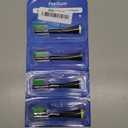 6 Pack Replacement Replacement Brush Heads for Waterpik Sonic Fusion Flossing Toothbrush Compatible with Sonic Fusion SF01/SF02 and Sonic Fusion 2.0 SF03/SF04- Black with Caps