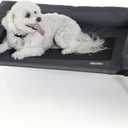 K&H Pet Products Bolster Dog Cot, Cooling Indoor Outdoor Elevated Cot Hammock Dog Bed with Removable Washable Bolsters, Washable Mesh Cover, Raised Metal Frame - Medium 32 X 25in Charcoal