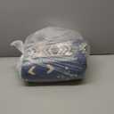 Dintszyayue Boho Quilt Set Queen Size, Aztec Western Blue Quilt Bedspread Set, 3 Pieces Bohemian Southwestern Stripe Bedding Set Soft Lightweight Coverlet Set for All Season