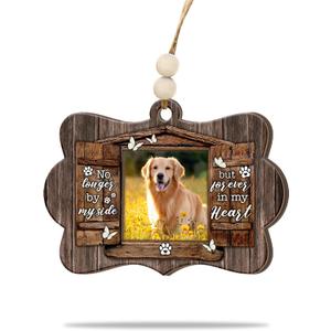 2 x Personalized Dog Memorial Ornament  Pet Loss Christmas Ornament, Custom Pet Remembrance Keepsake, Sympathy Gift for Loss of Dog, Forever in My Heart Ornament