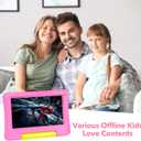 Kids Tablet 7IN Children Tablets for Kids 3-7 Android Tablet for Toddler Boys Girls, Educational Toddler Tablets with WIFI Touch Screen, Dual Camera, Kids Learning APP for Child Ages 3 to12 (Pink)