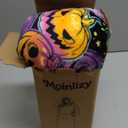 Moinlizy Wearable Blanket Hoodie, Long Thick Hooded Blanket Oversized for Adults Women Men with Pocket and Sleeves (Colorful Pumpkin)