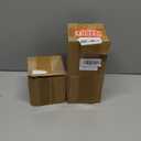 DNIENKGE Airtight Glass Jar Storage Container with Bamboo Lid Set of 4, Wide Mouth, Leak-Proof, With a Spoon (Small*4pcs)