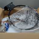 Solid Basketball Rim, Athfiner 18" Basketball Hoop Replacement Wall Mounted Outdoor Indoor Hanging Double Spring with All Weather Net