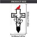 Personalized Memorial Plaques for Outdoors Cardinals In Loving Memory Grave Marker Metal Garden Stakes, Sympathy Gifts for Loss of Loved One Cemetery Remembrance Graveyard Decorations 1PCS