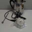 Farberware Electric Coffee Percolator, Stainless Steel Basket, Automatic Keep Warm, No-Drip Spout, 8 Cup