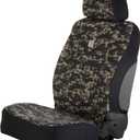 Carhartt Universal Nylon Duck Canvas Fitted Bucket Seat Cover, Durable Seat Protection with Rain Defender, Single, Blind Duck Camo