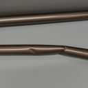 Decopolitan Industrial Wrap Around Telescoping Curtain Rod Set, 72-144", Bronze