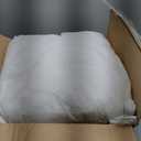 MIULEE 18x18 Pillow Inserts,Set of 2 Down Feather Throw Pillows for Couch Sofa Bed, Decorative Fluffy Throw Pillow Inserts Cotton Fabric,White