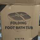 Collapsible Foot Bath Spa with heat and Massage Rollers, Foldable Foot Soak Tub with Bubbles Jets and LED light, Pedicure Foot Spa Massager with Foot Scrubber for Home Use (Pink)