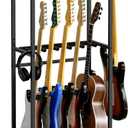 Guitar Stand, Guitar Rack for Acoustic Holder, Electric Guitar, Bass, Multiple Guitar Rack Holder for Guitars, Guitar Amp Accessories, for Home Music Studio, Black GSHB6501