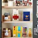 SKTEET Set of 8 Clear Plastic Storage Bins, 4 Large and 4 Small Stackable Storage Containers for Pantry Organization and Kitchen Storage Bins,Home Edit and Cabinet Organizers