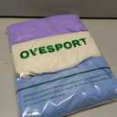 OVESPORT 3 Piece Workout Shorts for Women Seamless Scrunch Butt Lifting High Waisted Yoga Gym Booty Running Short Pants (Blue, XL)